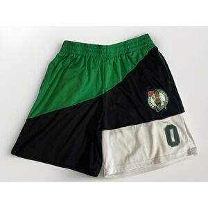 NBA Mens Multicolor Boston Celtics Elastic Waist Pockets Basketball Shorts XL